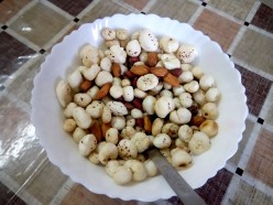 Snacks of Nuts - Foxnuts, Peanuts, and Almonds