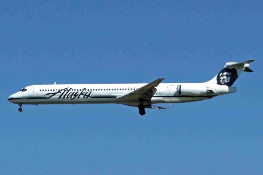 Alaska Airlines MD-83, similar to the accident aircraft