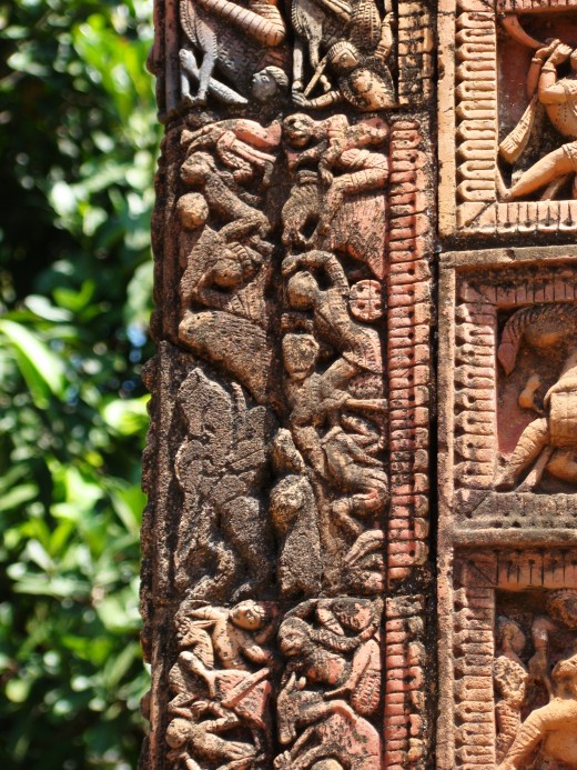 'Mrityulata' panel from a temple in Hadal Narayanpur, district Bankura