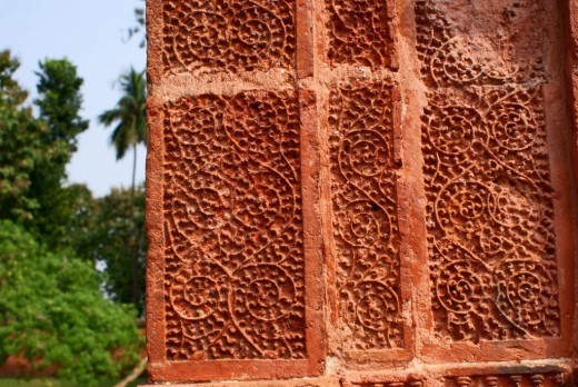 'Barsha' design from Ramchandra temple, Guptipara, district Hooghly. 