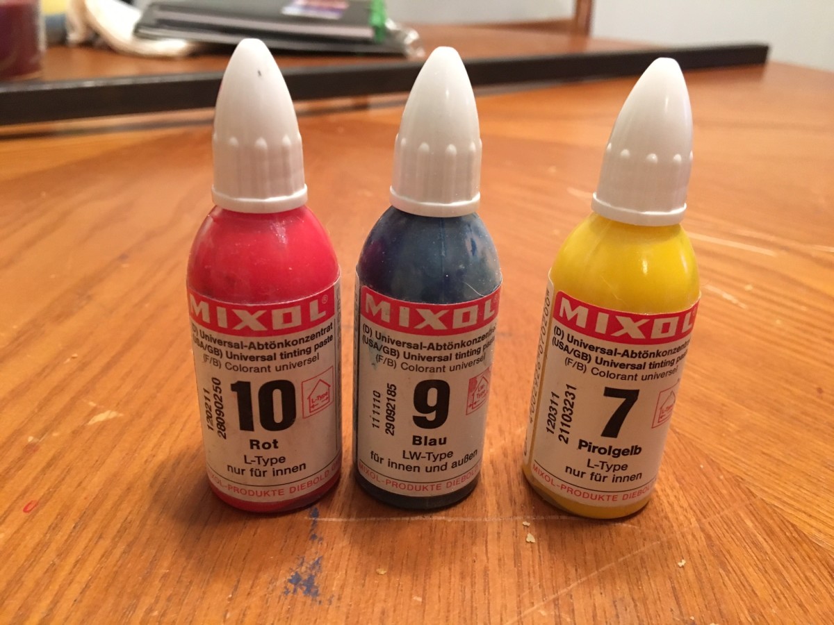 Mixol Color Chart