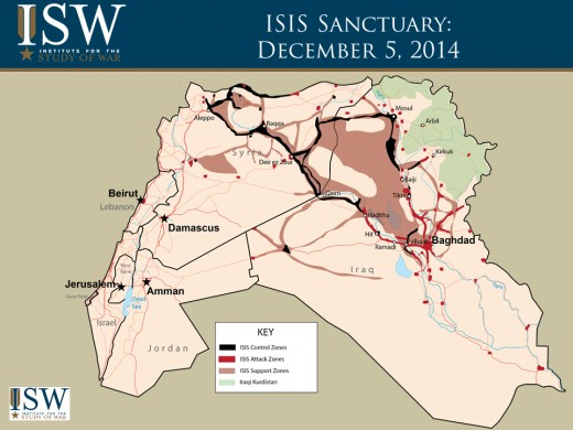 ISIS Control in December 2014