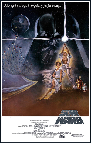 Star Wars theatrical poster.  