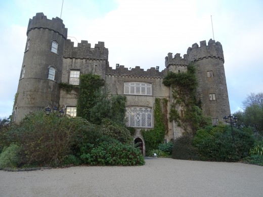 There are a lot of beautiful places to visit in Ireland (Malahide Castle near Dublin on the picture).