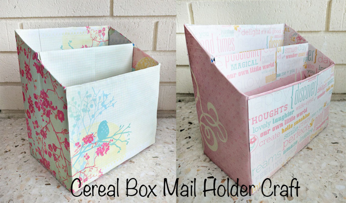 Cereal Box Mail Holder Craft