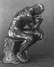 The Thinker, a late nineteenth century bronze sculpture by Auguste Rodin. (National Gallery of Art, Washington, D.C.)