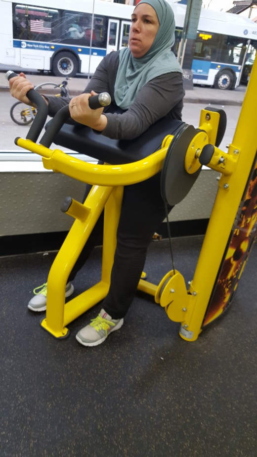 This machine works bicepts