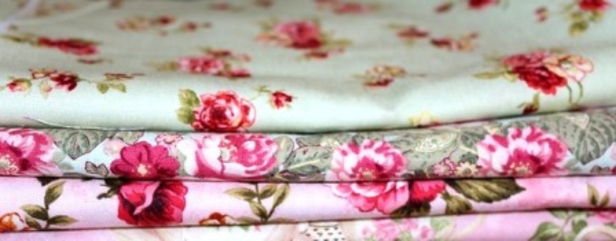 Rose-Patterned Fabric