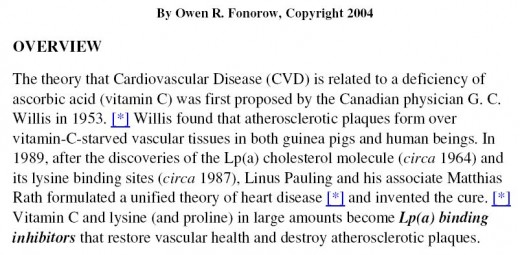 Willis had cure for cardiovascular disease in 1953. This cure for CVD was ignored until Pauling & Rath 1989 and STILL ignored today