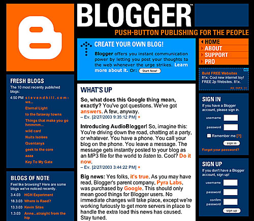 blogger.com is best for freelance creative writing 