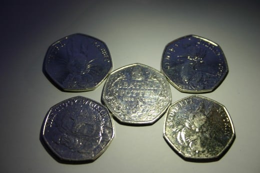 Beatrix Potter 50p coin set