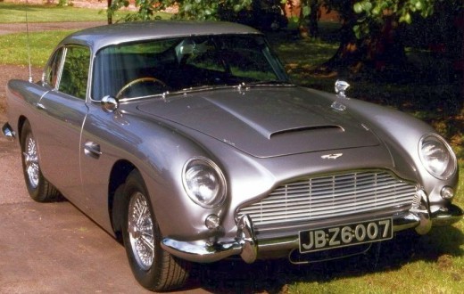James Bond's Aston Martin DB5, 1964, Goldfinger film.