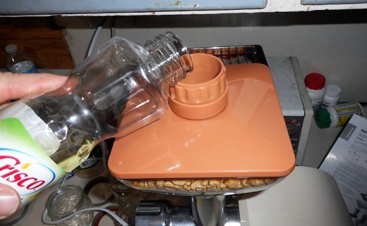 fill with oil