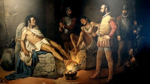 The torture of Cuauhtemoc
