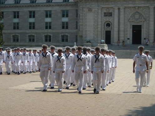 First year Naval Academy students.