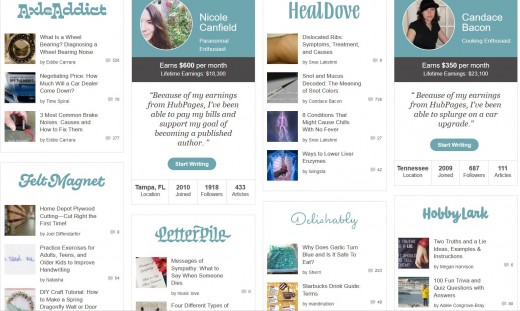 Each visit by anyone to the Home Page there is invitation to read an article by a Hubber. Each has vested time, energy, and exercised their growing skills.