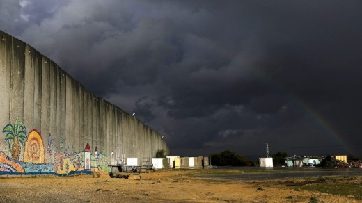 A concrete 'barrier' near the Gaza Strip, February 13, 2017 