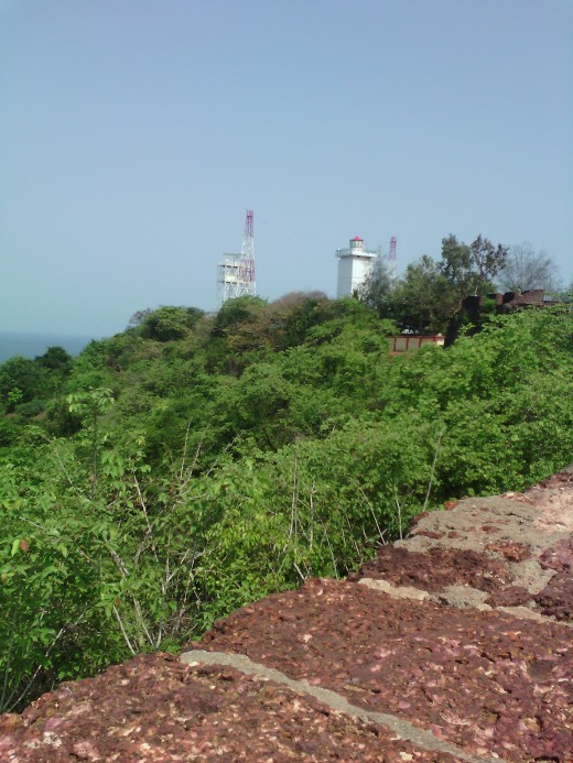 Light house captured from Aguada Fort