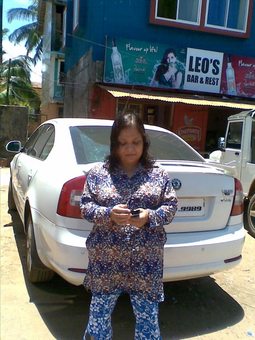Outside of the hotel