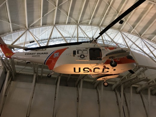 The US Coast Guard even donated one of their helicopters to the museum. 