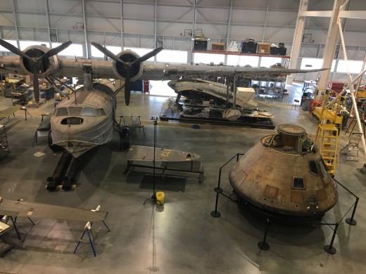 The newest wing of the museum is a restoration hangar. Guests can watch as the historic aircrafts are renovated to go on exhibit. 