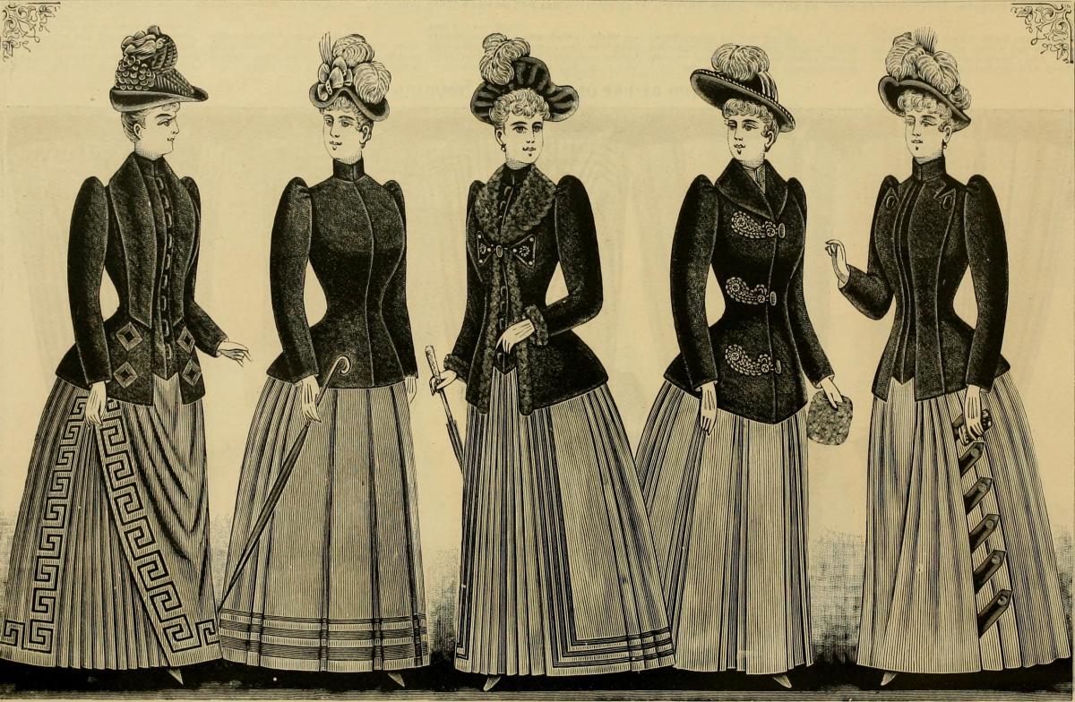 womens clothing 1890s