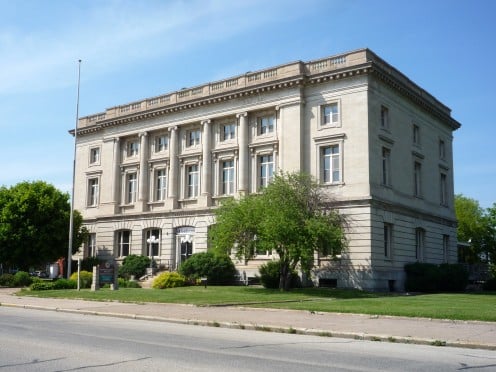 Old Federal Building, Sault Ste. Marie, Michigan, USA.