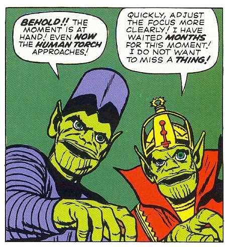Man, the Skrulls looked ridiculous back then, and that might've been the idea.
