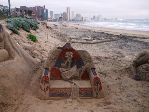 Beach art, Durban, South Africa