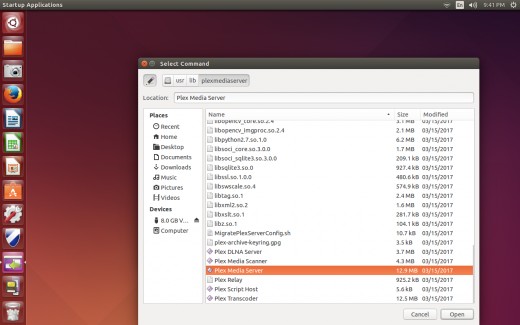 Navigate to "user," "lib," and then "plexmediaserver."