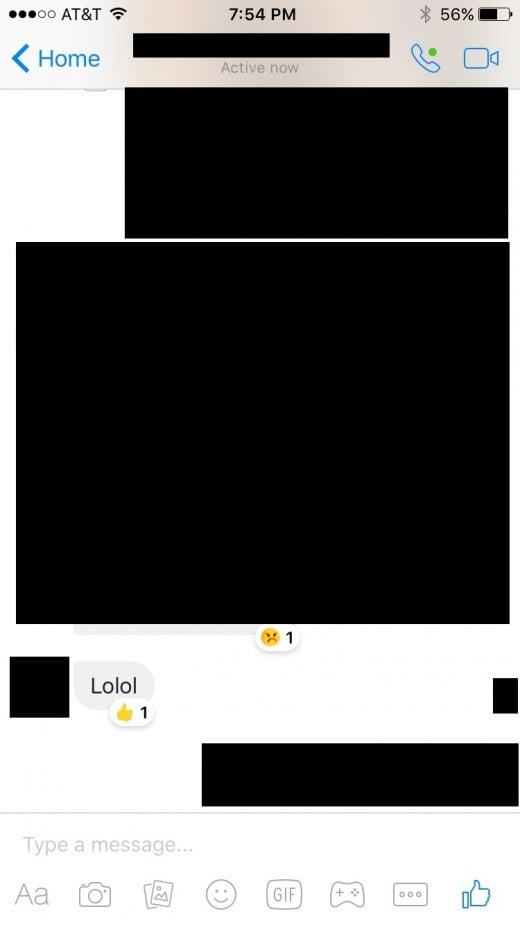 There will be a smaller image tray beneath the comment showing the reaction types, and the total count of those reaction types.