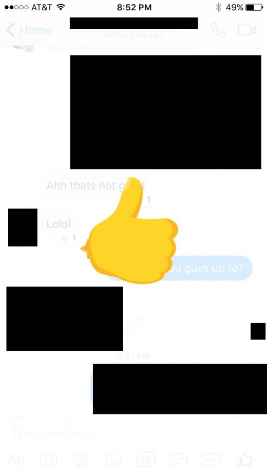 The thumbs up animated graphic.