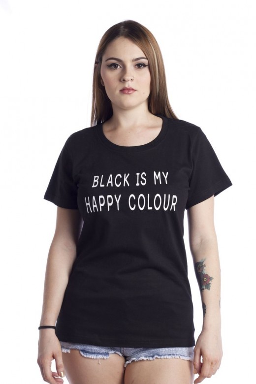 Nothing screams "grunge" more than the color black. Show the world your love for everything dark with this simple, yet versatile piece. Pair it with leather pants for a biker look or a plaid skirt and beanie for a soft grunge look. 