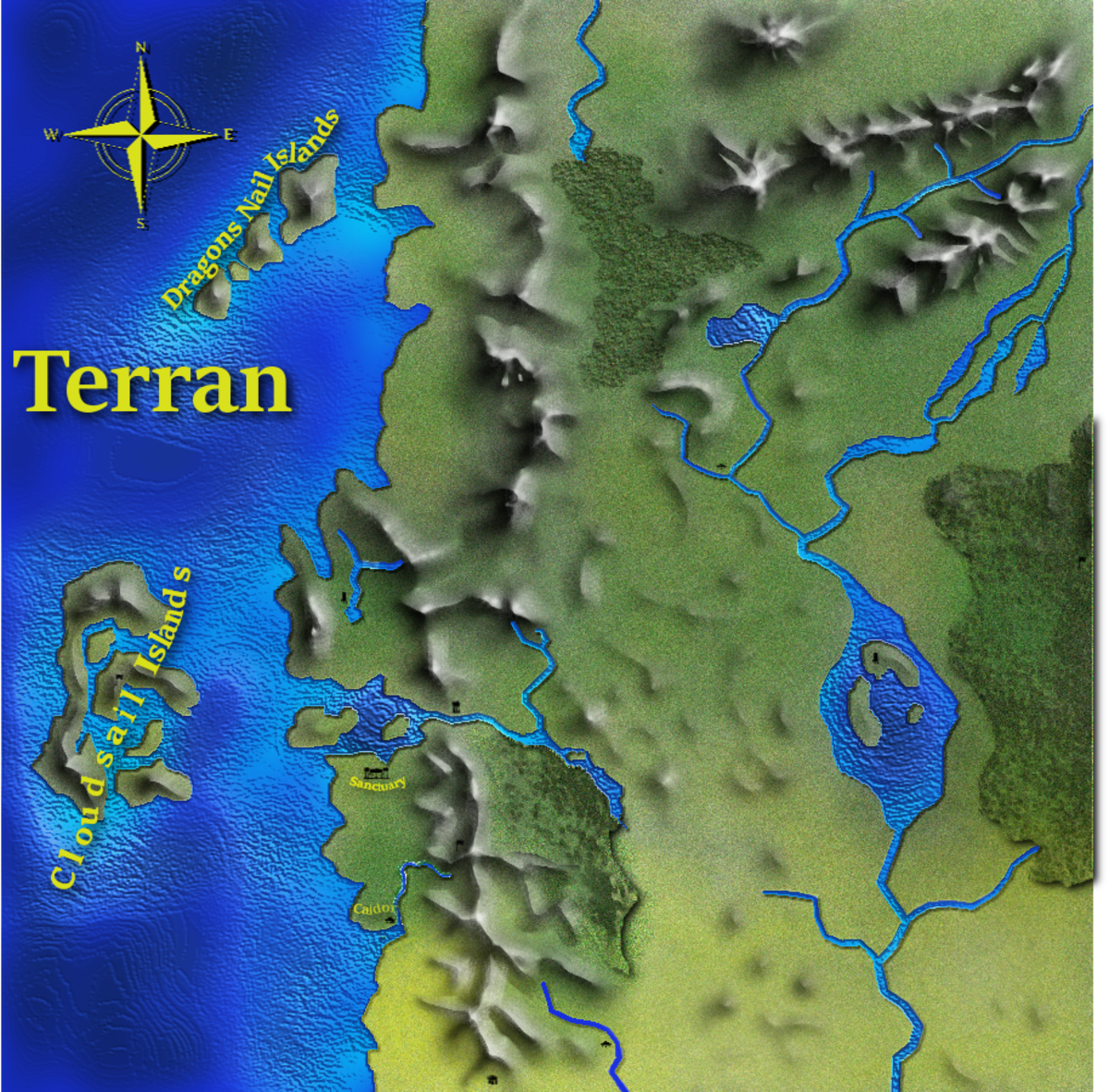 Creating Mountains For Fantasy Maps In Gimp 2 8 2 10 12 Hobbylark