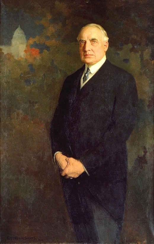 Warren Harding's official White House portrait