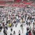 The crowd inside BC Place Stadium during the post-race event The crowd inside BC Place Stadium during the post-race event