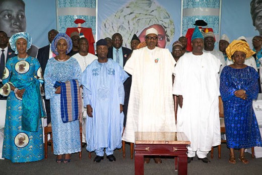 President Buhari of Nigeria and his Vice Professor 'Yemi Osinbajo