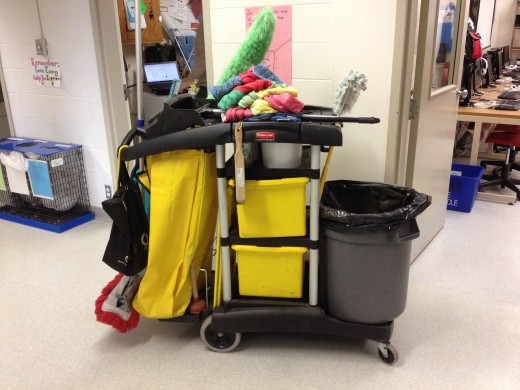 The stigma that is attached to the types of jobs that need doing need to be removed. The one above is for cleaning.  The one below needs to be cleaned.  Would you go to a dentist that never cleaned their equipment?