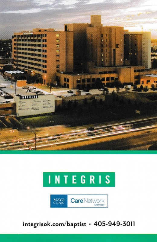 This is an image of the Integris Baptist Medical Center where Doctor Allen R. Molloy and Doctor Abbas Raza work. 