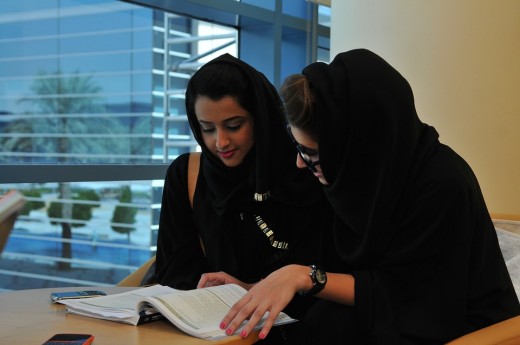 Arabic students in the classroom. 