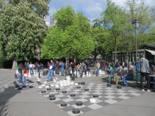 Chess in Parc des Bastions 