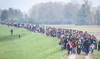 There are a lot of refugees that run away from the wars in the Middle East. Most times they walk from place to place. Sometimes they are blocked from the country they are entering. Then they become a problem. So, refugees are a problem where thy go. 