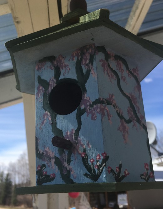 Finished and hanging outside