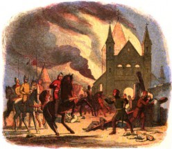 Conquest - 31: William's Final Curtain - His Horse Shies at Mantes When Flames Consume the Town