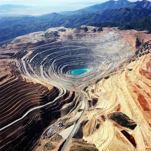 Kennecott Copper Mine in Salt Lake Valley