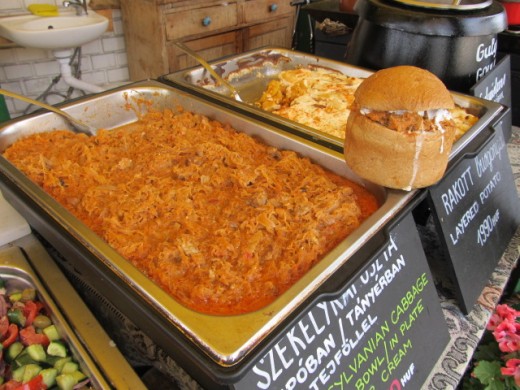 Food market close to Matthias Church
