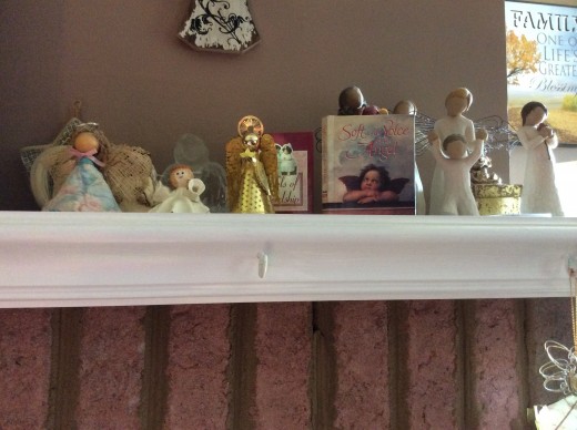 My mum's angel collection