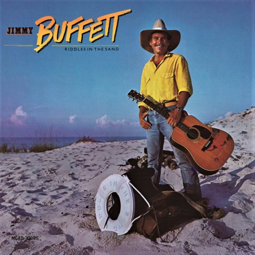 Jimmy Buffett posing for one of his lesser known,  mid-career album covers