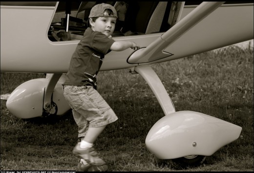 Cool Kid, With Plane