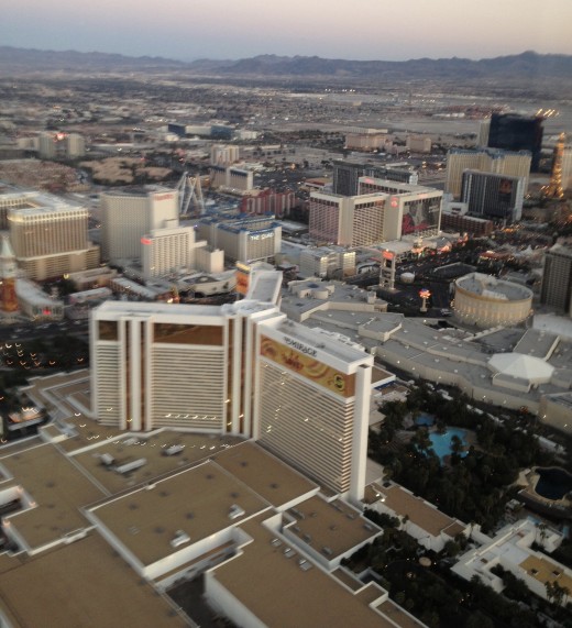I love getting the birds eye view of Las Vegas.